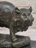 Load image into Gallery viewer, Persian Cat by Charles Emile Jonchery Bronze Sculpture Figurine Collectible 7" x 9.5"
