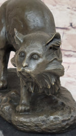 Persian Cat by Charles Emile Jonchery Bronze Sculpture Figurine Collectible 7