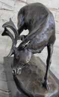 Load image into Gallery viewer, Buck Deer Elk Stag Wildlife Art Cabin Lodge Sportsman Art Bronze Marble Statue
