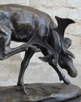 Load image into Gallery viewer, Buck Deer Elk Stag Wildlife Art Cabin Lodge Sportsman Art Bronze Marble Statue
