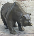 Load image into Gallery viewer, Bronze Sculpture Black Grizzly Bear Mother Cubs Animal Figurine Hand Made Statue
