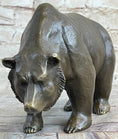 Load image into Gallery viewer, Bronze Sculpture Black Grizzly Bear Mother Cubs Animal Figurine Hand Made Statue
