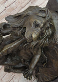 Load image into Gallery viewer, Bronze Sculpture Statue of a Gorilla vs. Lion by Clovis Edmon Masson

