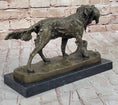 Load image into Gallery viewer, Hot Cast Bronze Golden Retriever Hunting Dog w/ Quail Statue Sculpture Art Decor

