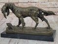 Load image into Gallery viewer, Hot Cast Bronze Golden Retriever Hunting Dog w/ Quail Statue Sculpture Art Decor
