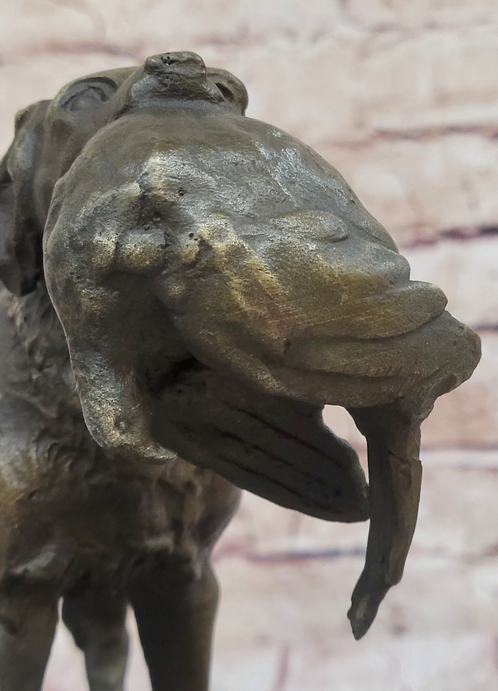 Hot Cast Bronze Golden Retriever Hunting Dog w/ Quail Statue Sculpture Art Decor