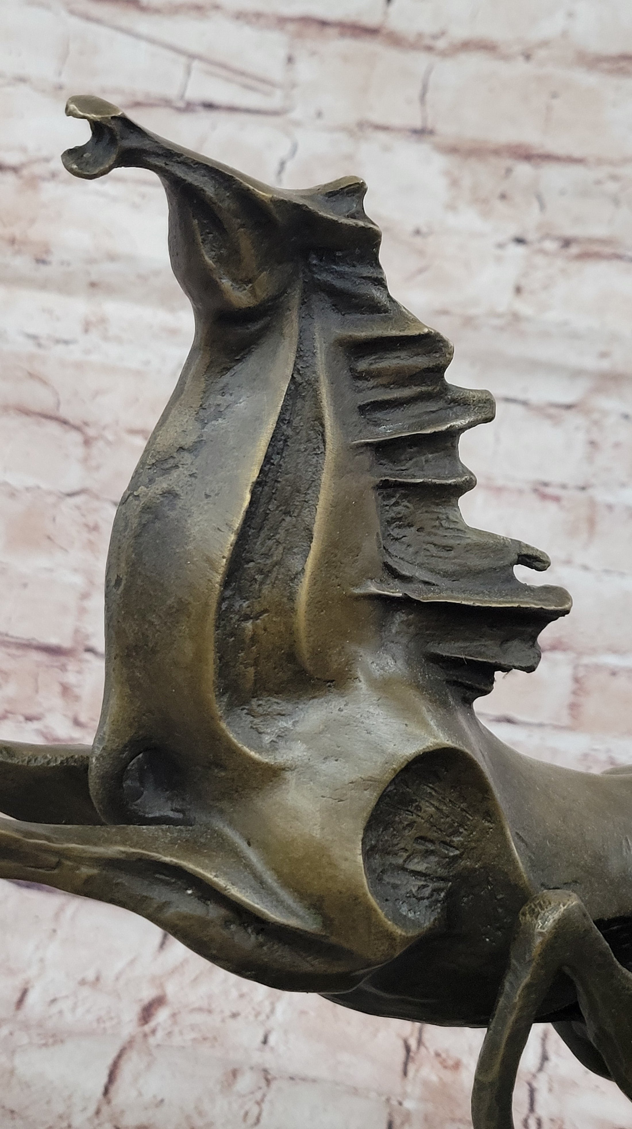 Abstract Galloping Horses Bronze Sculpture Original Equine Art Signed by Milo - Southlake Paws