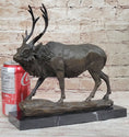 Load image into Gallery viewer, Signed Milo Male Deer Stag Buck Wildlife Bronze Sculpture Statue Figurine Art
