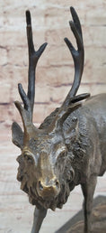 Load image into Gallery viewer, Signed Milo Male Deer Stag Buck Wildlife Bronze Sculpture Statue Figurine Art
