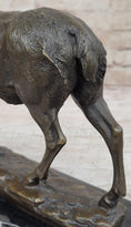 Load image into Gallery viewer, Signed Milo Male Deer Stag Buck Wildlife Bronze Sculpture Statue Figurine Art
