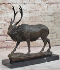 Load image into Gallery viewer, Signed Milo Male Deer Stag Buck Wildlife Bronze Sculpture Statue Figurine Art
