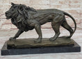 Load image into Gallery viewer, Young Male Lion Hot Cast Bronze Sculpture Wildlife Art Figure by Milo
