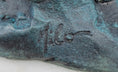 Load image into Gallery viewer, Bear Family Bears on Tree Branch - Bronze Metal Sculpture on White Marble Base
