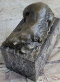 Load image into Gallery viewer, Signed Original Milo Polar Bear Bronze Sculpture Marble Base Figurine Figure Art
