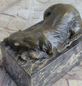 Load image into Gallery viewer, Signed Original Milo Polar Bear Bronze Sculpture Marble Base Figurine Figure Art
