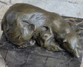 Load image into Gallery viewer, Signed Original Milo Polar Bear Bronze Sculpture Marble Base Figurine Figure Art
