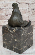 Load image into Gallery viewer, Art Deco Stylish Polar Bear Bronze Sculpture Marble Base Figurine Figure Hotcast
