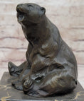 Load image into Gallery viewer, Art Deco Stylish Polar Bear Bronze Sculpture Marble Base Figurine Figure Hotcast
