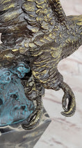 Load image into Gallery viewer, Art Deco Multi Color Patina American Bald Eagle Classic Bronze Statue Artwork
