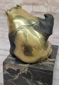 Load image into Gallery viewer, Real Bronze Panda Bear Bronze Figurine Sculpture on Marble Base by Milo
