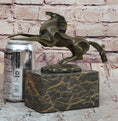 Load image into Gallery viewer, Abstract Modern Contemporary Horse Figurine Bronze Sculpture on Marble Base
