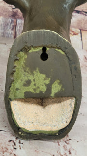 Graceful Gazelle Bronze Sculpture Bust with Intricate Details - Wall Mounted