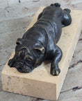 Load image into Gallery viewer, Art Deco English Bulldog Dog 100% Solid Bronze Sculpture Statue Home Decor
