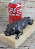 Load image into Gallery viewer, Art Deco English Bulldog Dog 100% Solid Bronze Sculpture Statue Home Decor
