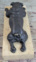 Load image into Gallery viewer, Art Deco English Bulldog Dog 100% Solid Bronze Sculpture Statue Home Decor
