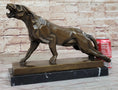 Load image into Gallery viewer, Henry Moore Modern Art Abstract Jaguar Panther Cougar Lion Bronze Sculpture
