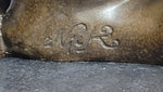 Art Deco Two Large Household Cat Playing with each other Bronze Sculpture Statue