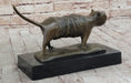 Load image into Gallery viewer, Fernando Botero Skinny Cat Bronze Abstract Modern Art Sculpture Statue Decor 7" x 11"
