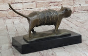 Fernando Botero Skinny Cat Bronze Abstract Modern Art Sculpture Statue Decor 7