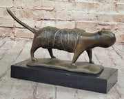 Fernando Botero Skinny Cat Bronze Abstract Modern Art Sculpture Statue Decor 7