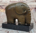 Load image into Gallery viewer, Abstract Modern Elephant Bronze Sculpture Statue Dali Art on Marble Base
