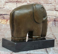 Load image into Gallery viewer, Abstract Modern Elephant Bronze Sculpture Statue Dali Art on Marble Base
