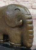 Load image into Gallery viewer, Abstract Modern Elephant Bronze Sculpture Statue Dali Art on Marble Base
