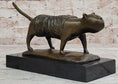 Load image into Gallery viewer, Bronze Metal Cat Sculpture Statue Figure on Marble Base after Fernando Botero
