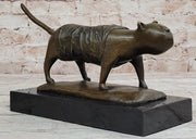 Bronze Metal Cat Sculpture Statue Figure on Marble Base after Fernando Botero