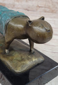 Load image into Gallery viewer, Special Patina Chubby Cat Feline by Botero Genuine Bronze Sculpture Figurine
