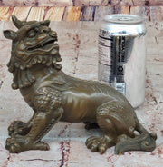 Vintage Japanese Chinese Asian Foo Dog Shishi Temple Guardian Bronze Lion Sale