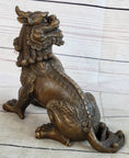 Load image into Gallery viewer, Folk Chinese Bronze Evil Talisman Guardian Door Lion Fu Foo Dog Statue Sale Gift
