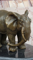 Load image into Gallery viewer, Mother and Child Elephant & Calf Barye Bronze Sculpture on Marble Base
