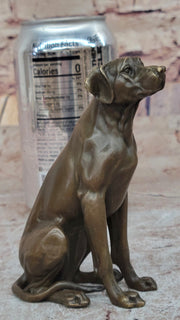 Seated Bronze Hunting Dog – Detailed Canine Sculpture for Animal Lovers