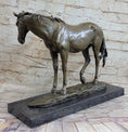 Load image into Gallery viewer, Arabian Horse Mare Hot Cast Bronze Sculpture Statue on Marble Base by PJ Mene
