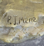 Arabian Horse Mare Hot Cast Bronze Sculpture Statue on Marble Base by PJ Mene