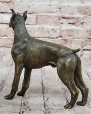 Boxer Dog Bronze Metal Statue Sculpture Collectible Decor Signed Art 8