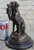 Load image into Gallery viewer, Moigniez Labrador Hunting Dog Duck Bronze Figurine Art Deco Animal Figure Decor
