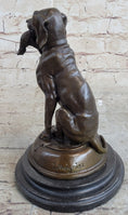 Load image into Gallery viewer, Moigniez Labrador Hunting Dog Duck Bronze Figurine Art Deco Animal Figure Decor
