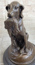 Load image into Gallery viewer, Moigniez Labrador Hunting Dog Duck Bronze Figurine Art Deco Animal Figure Decor

